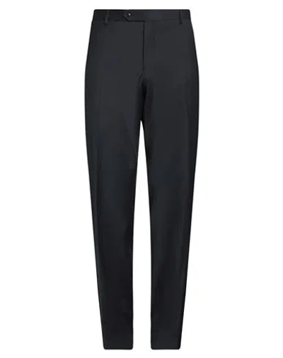 Luigi Bianchi Mantova Man Pants Midnight Blue Size 40 Virgin Wool