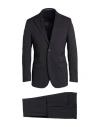 Luigi Bianchi Mantova Man Suit Black Size 38 Virgin Wool, Polyester, Elastane In Black