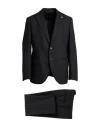 Luigi Bianchi Mantova Man Suit Charcoal Size 44 Wool