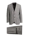 Luigi Bianchi Mantova Man Suit Grey Size 48 Virgin Wool, Silk, Linen In Grey