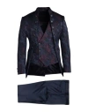Luigi Bianchi Mantova Man Suit Midnight Blue Size 44 Polyester, Virgin Wool