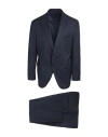 Luigi Bianchi Mantova Man Suit Midnight Blue Size 50 Virgin Wool, Elastane In Blue