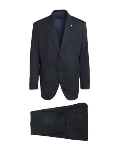Luigi Bianchi Mantova Man Suit Midnight Blue Size 50 Virgin Wool, Elastane