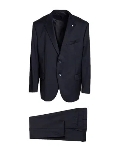 Luigi Bianchi Mantova Man Suit Midnight Blue Size 50 Virgin Wool, Elastane