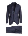 Luigi Bianchi Mantova Man Suit Navy Size 46 Virgin Wool In Blue