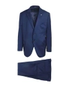 Luigi Bianchi Mantova Man Suit Navy Size 50 Virgin Wool, Elastane In Blue