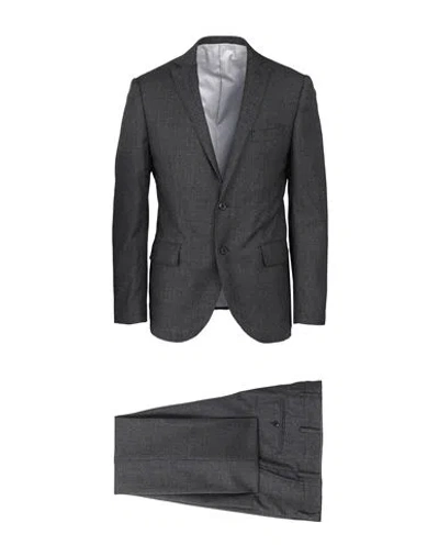 Luigi Bianchi Mantova Man Suit Steel Grey Size 42 Wool