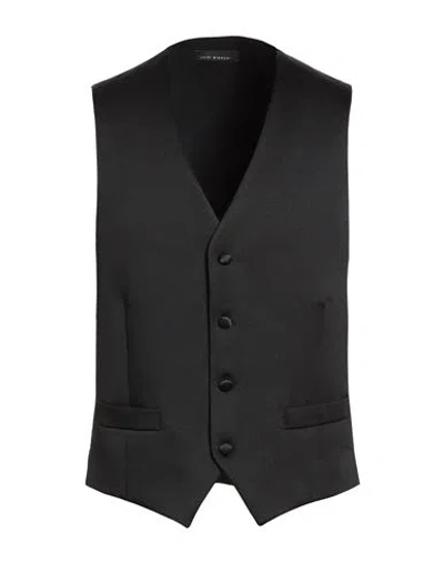 Luigi Bianchi Mantova Man Tailored Vest Black Size 40 Polyester