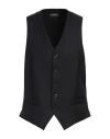 LUIGI BIANCHI MANTOVA LUIGI BIANCHI MANTOVA MAN TAILORED VEST BLACK SIZE 40 WOOL