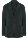 Luigi Bianchi Mantova Notched Blazer In Green
