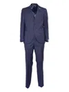 Luigi Bianchi Mantova Pinstripe Wool Suit In Blue