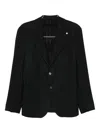 Luigi Bianchi Mantova Single-breasted Blazer In Black