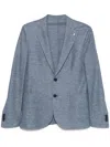 Luigi Bianchi Mantova Single-breasted Blazer In Blue