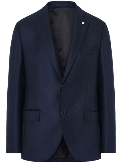 Luigi Bianchi Mantova Single-breasted Blazer In Blue