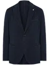 Luigi Bianchi Mantova Single-breasted Blazer In Blue