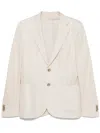 Luigi Bianchi Mantova Single-breasted Blazer In Neutrals