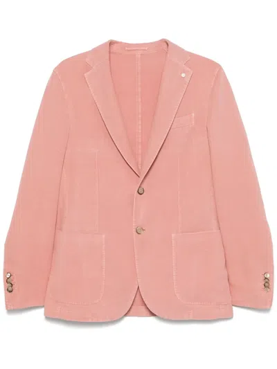 Luigi Bianchi Mantova Single-breasted Blazer In Pink