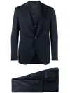Luigi Bianchi Mantova Single-breasted Button Three-piece Suit In Blue