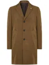 Luigi Bianchi Mantova Single-breasted Coat In 褐色