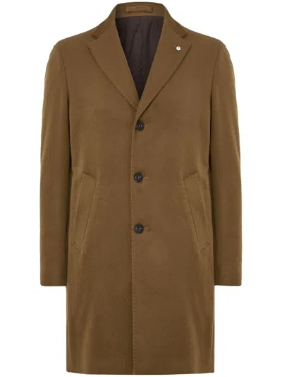Luigi Bianchi Mantova Single-breasted Coat In 褐色