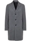 Luigi Bianchi Mantova Single-breasted Coat In Grey