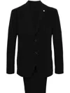 Luigi Bianchi Mantova Single-breasted Stretch Suit In Black