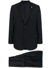 Luigi Bianchi Mantova Single-breasted Virgin-wool Suit In Blue