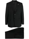 Luigi Bianchi Mantova Single-breasted Virgin-wool Suit In Schwarz