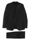 Luigi Bianchi Mantova Single-breasted Wool Suit In Black