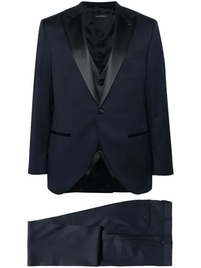 Luigi Bianchi Mantova Single-breasted Wool Suit In Blue