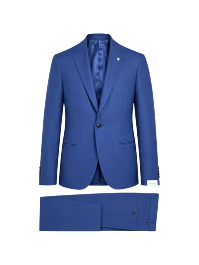 Luigi Bianchi Mantova Single-breasted Notch-lapel Suit In Blue