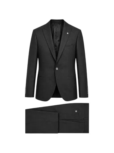 Luigi Bianchi Mantova Single-breasted Notch-lapel Suit In Black