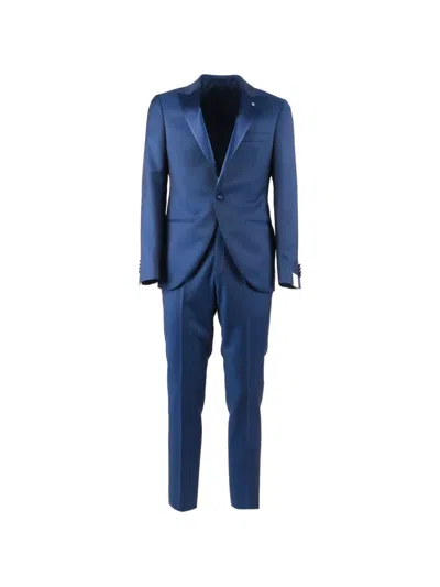 Luigi Bianchi Mantova Single-breasted Suit In Blue