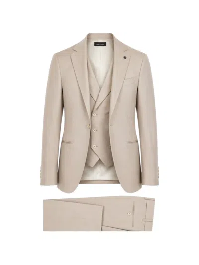 Luigi Bianchi Mantova Single-breasted Suit (set Of Three) In Neutral