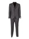 Luigi Bianchi Mantova Pinstripe Wool Suit In Gray