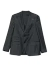 Luigi Bianchi Mantova Wool Two-button Suit In Black