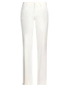 Luigi Bianchi Mantova Woman Pants Cream Size 6 Virgin Wool In White