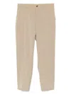 Luigi Bianchi Mantova Wool Trousers In Neutrals