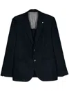 Luigi Bianchi Wool Blazer Textured Finish