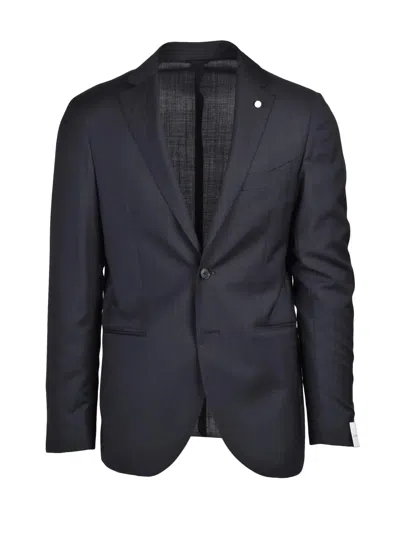 Luigi Bianchi Round Jacket - Black In Blue