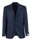 Luigi Bianchi Single-breasted Jacket In Blue
