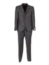 Luigi Bianchi Tailored Virgin Wool Suit With Structured Silhouette In Gray