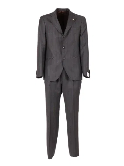 Luigi Bianchi Single-breasted Suit In Gray