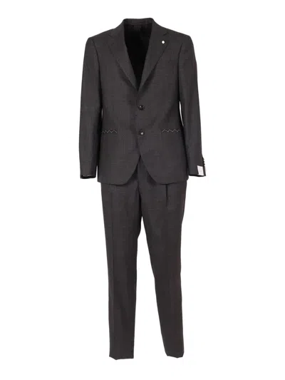 Luigi Bianchi Single-breasted Suit In Gray