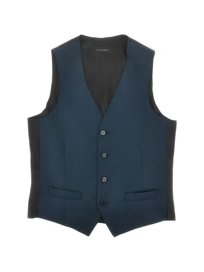 Luigi Bianchi Single-breasted Waistcoat In Blue