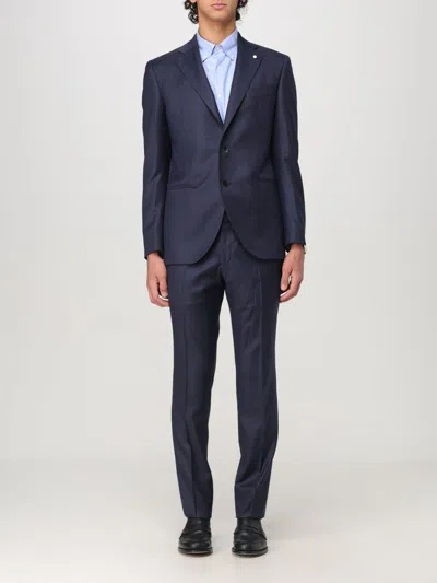Luigi Bianchi Suit  Men Colour Blue In Blau