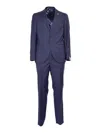 Luigi Bianchi Tailored Suit With Subtle Pinstripe Pattern In Blue