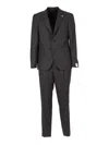 Luigi Bianchi Tailored Virgin Wool Suit With Structured Silhouette In Gray