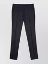 Luigi Bianchi Tapered Leg Wool Trousers In Blue