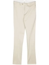 Luigi Bianchi Trousers With Logo In Multicolor